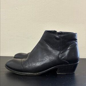 Frye women Carson Piping Booties featuring soft leather